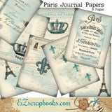 Paris Journal Paper Pack - 7098 - EZscrapbooks Scrapbook Layouts Journals