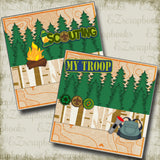 Scouting NPM - 2618 - EZscrapbooks Scrapbook Layouts Camping - Hiking