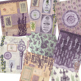 Shabby Lavender Paper Pack - 7208 - EZscrapbooks Scrapbook Layouts Journals
