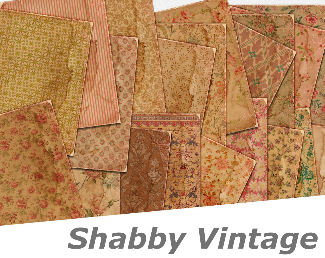 Shabby Vintage Paper Pack - 7244