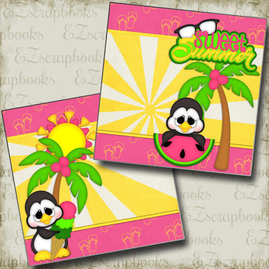 Sweet Summer NPM - 2449 - EZscrapbooks Scrapbook Layouts Beach - Tropical, Summer, Swimming - Pool