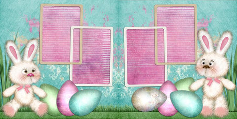 Sweetest Bunnies - 286 - EZscrapbooks Scrapbook Layouts Spring - Easter