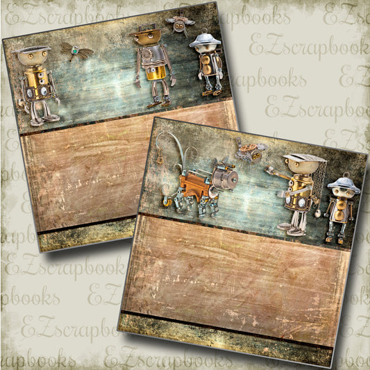 Steampunk:5 NPM - 3719 - EZscrapbooks Scrapbook Layouts Steampunk