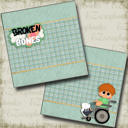 Broken Bones Boy NPM - 3493 - EZscrapbooks Scrapbook Layouts Doctor-Dentist