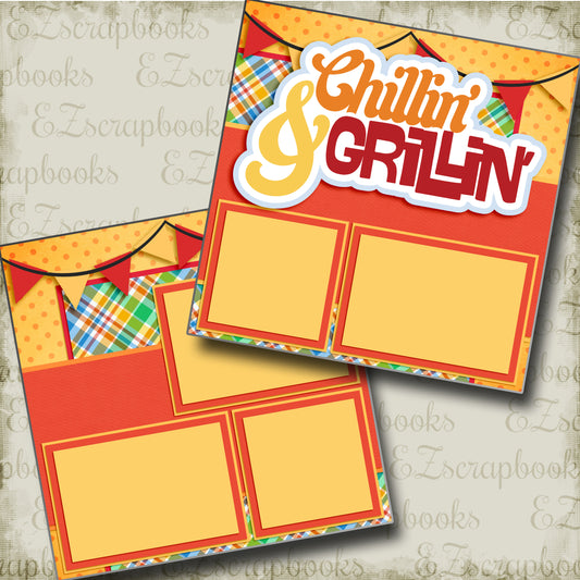 Chillin' & Grillin' - 3368 - EZscrapbooks Scrapbook Layouts Foods, Summer