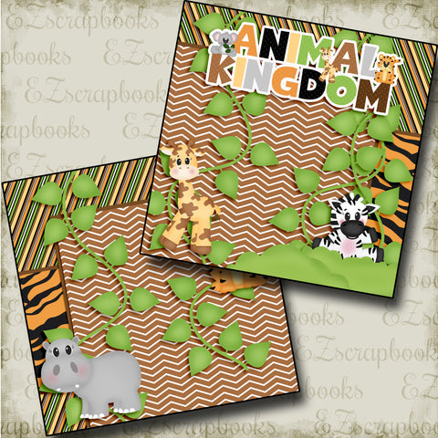 Animal Kingdom NPM - 3775 - EZscrapbooks Scrapbook Layouts Animals, Disney