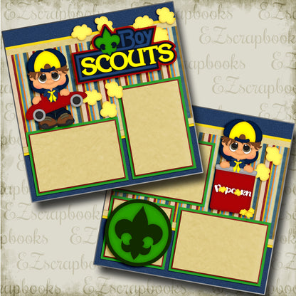 Boy Scouts - 4172 - EZscrapbooks Scrapbook Layouts scouting