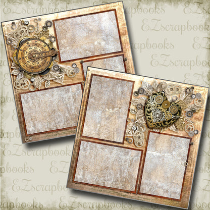 Steampunk:3 - 3714 - EZscrapbooks Scrapbook Layouts Steampunk