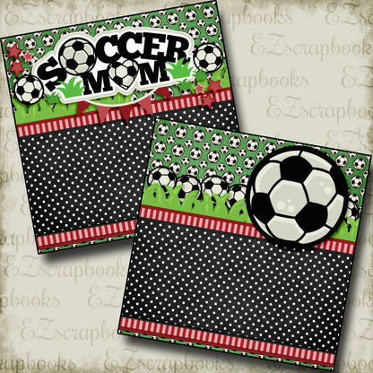 Soccer Mom Red NPM - 3305 - EZscrapbooks Scrapbook Layouts soccer, Sports