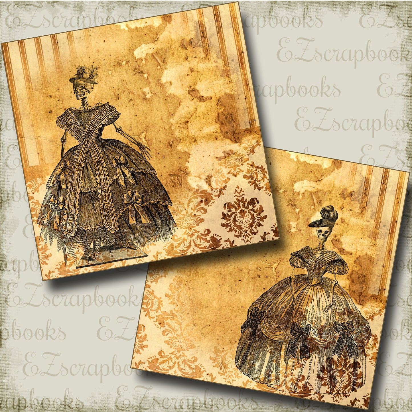 Beautiful Disasters NPM - 3429 - EZscrapbooks Scrapbook Layouts Halloween