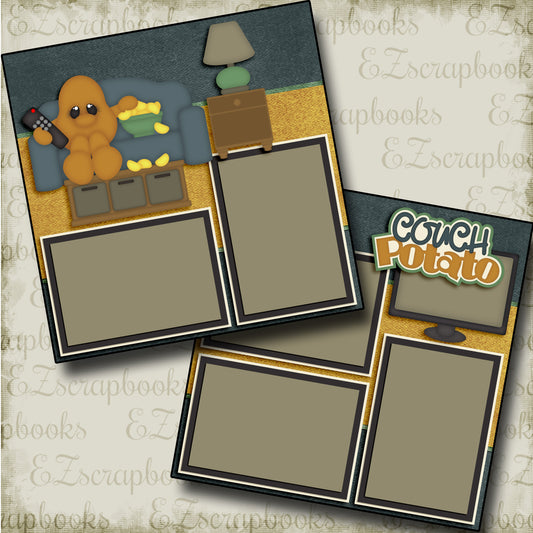 Couch Potato - 3548 - EZscrapbooks Scrapbook Layouts Family, Other