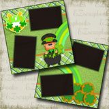 Lucky - 4180 - EZscrapbooks Scrapbook Layouts St Patrick's Day