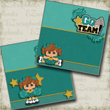 Cheer - Go Team NPM - 3445 - EZscrapbooks Scrapbook Layouts Dance - Music - Cheer