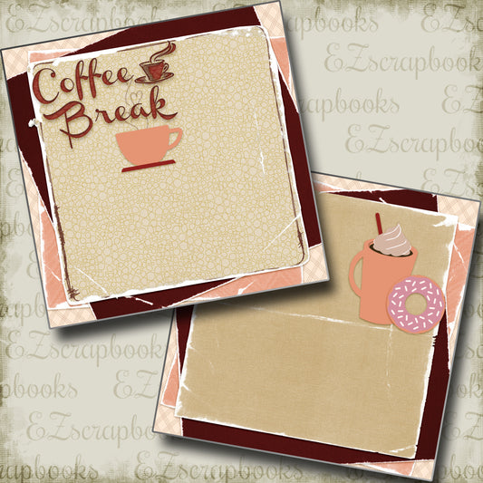 Coffee Break NPM - 3849 - EZscrapbooks Scrapbook Layouts coffee, Foods