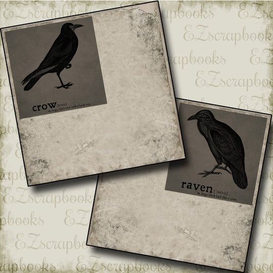Birds of Death NPM - 3425 - EZscrapbooks Scrapbook Layouts Halloween