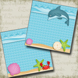 Dolfin Fun NPM - 3795 - EZscrapbooks Scrapbook Layouts Beach - Tropical, Summer, Swimming - Pool