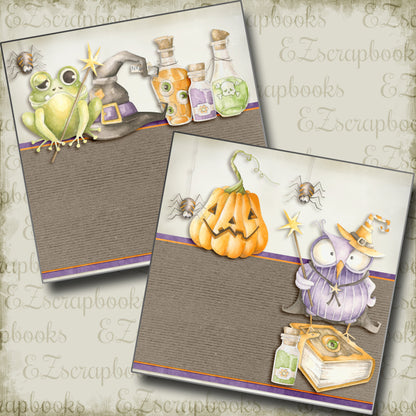 Witchy Potions NPM - 3873 - EZscrapbooks Scrapbook Layouts Halloween