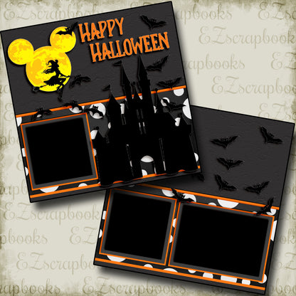 Happy Halloween - Castle - 3918 - EZscrapbooks Scrapbook Layouts Disney