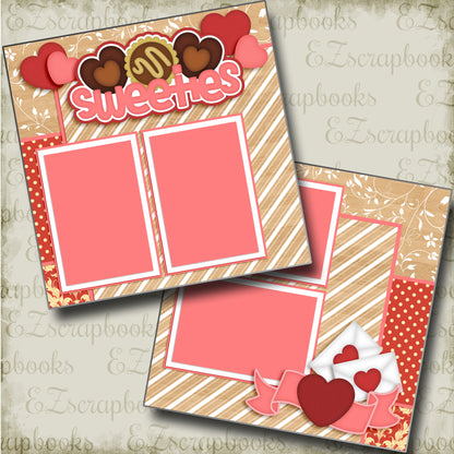 Sweeties - 3766 - EZscrapbooks Scrapbook Layouts Love - Valentine