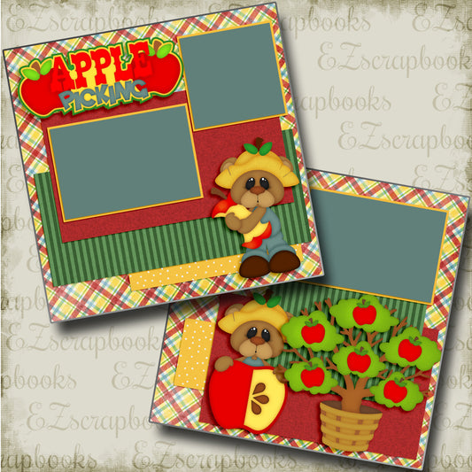 Apple Picking - 4144 - EZscrapbooks Scrapbook Layouts Fall - Autumn