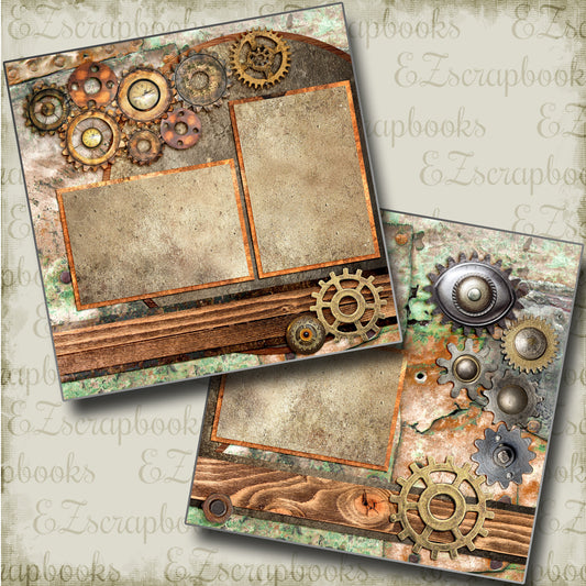 Steampunk:4 - 3716 - EZscrapbooks Scrapbook Layouts Steampunk