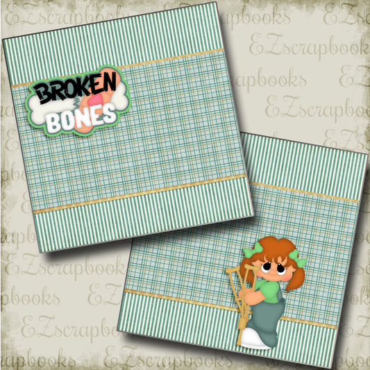 Broken Bones Girl NPM - 3491 - EZscrapbooks Scrapbook Layouts Doctor-Dentist
