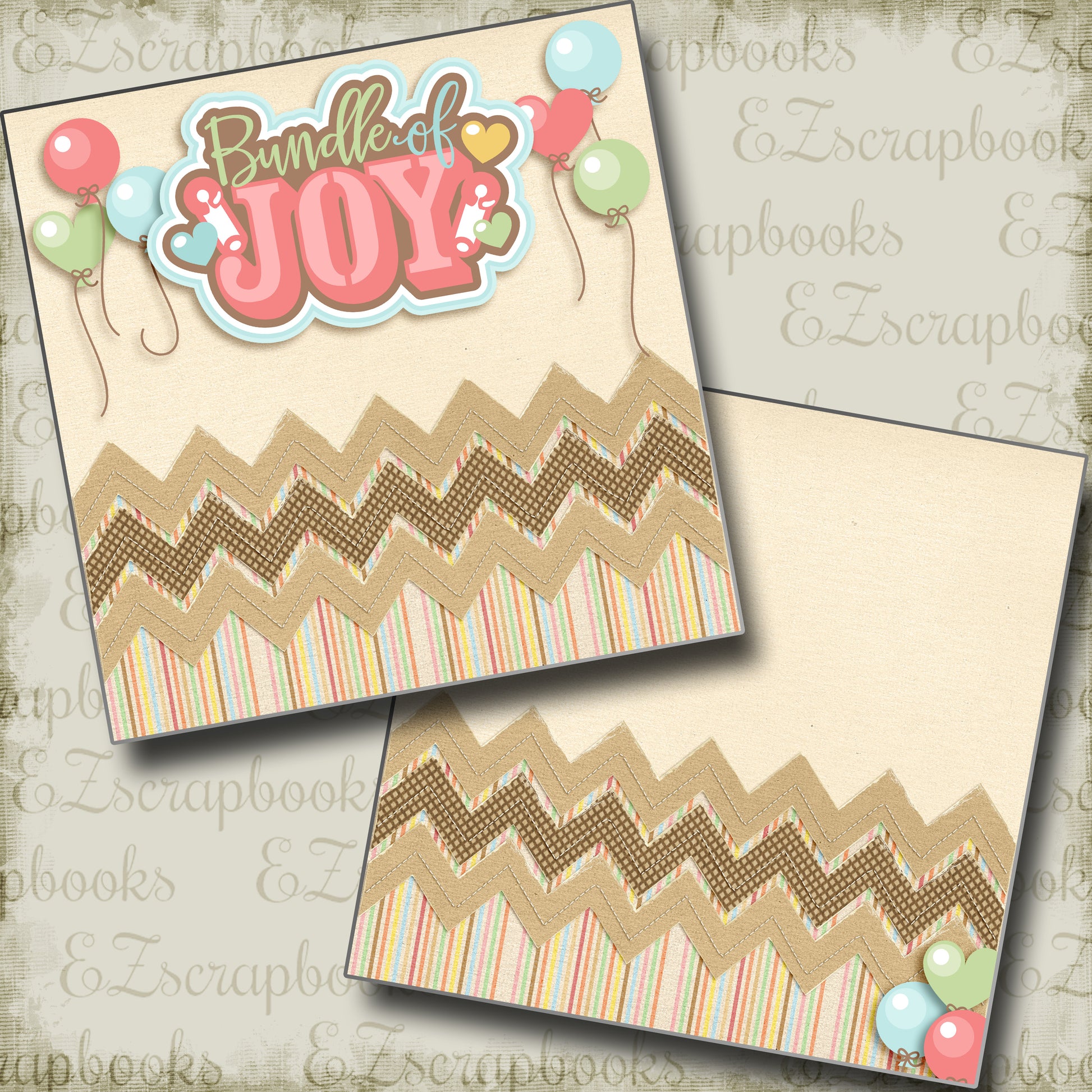 Bundle of Joy NPM - 4049 - EZscrapbooks Scrapbook Layouts Baby, Baby - Toddler