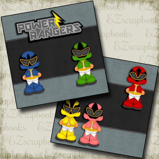 Power Rangers NPM - 3457 - EZscrapbooks Scrapbook Layouts Characters, Kids