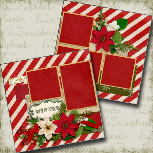 Winter - 3528 - EZscrapbooks Scrapbook Layouts Christmas