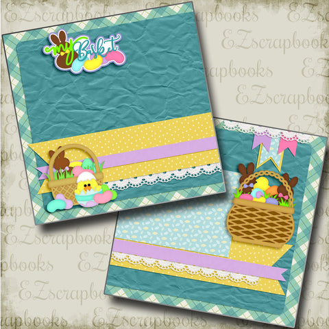 My Basket NPM - 4159 - EZscrapbooks Scrapbook Layouts Spring - Easter