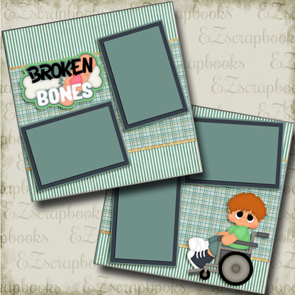 Broken Bones Boy - 3492 - EZscrapbooks Scrapbook Layouts Doctor-Dentist