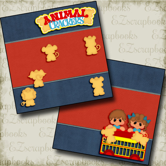 Animal Crackers NPM - 3437 - EZscrapbooks Scrapbook Layouts Baby - Toddler, Foods, Kids