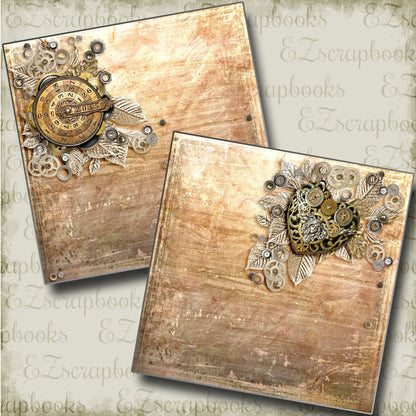 Steampunk:3 NPM - 3715 - EZscrapbooks Scrapbook Layouts Steampunk