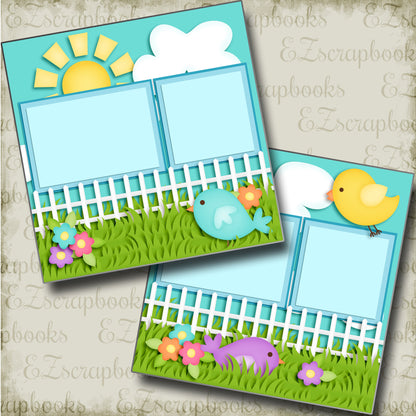 Joy of Spring - 3788 - EZscrapbooks Scrapbook Layouts Spring - Easter