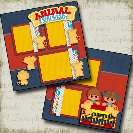 Animal Crackers - 3436 - EZscrapbooks Scrapbook Layouts Baby - Toddler, Foods, Kids