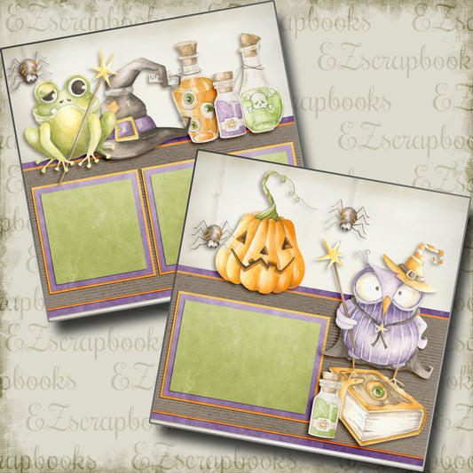 Witchy Potions - 3872 - EZscrapbooks Scrapbook Layouts Halloween