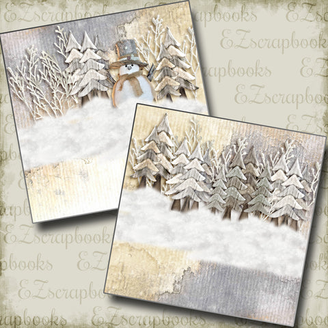 Winter Friend NPM - 3627 - EZscrapbooks Scrapbook Layouts Christmas, Winter