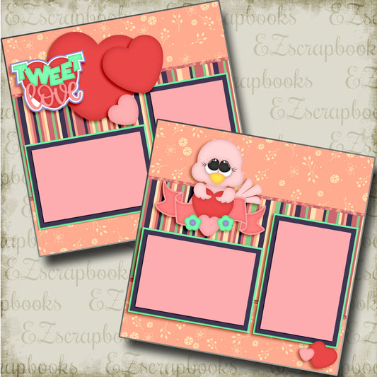 Tweet Love - 3770 - EZscrapbooks Scrapbook Layouts Love - Valentine