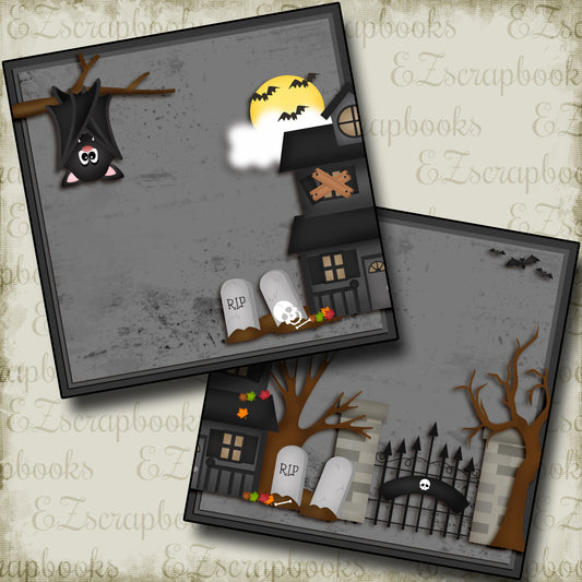 Spooky Nights NPM - 3871 - EZscrapbooks Scrapbook Layouts Halloween