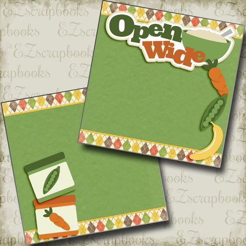 Open Wide NPM - 4051 - EZscrapbooks Scrapbook Layouts Baby, Baby - Toddler