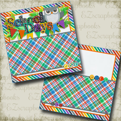 School Days NPM - 3387 - EZscrapbooks Scrapbook Layouts School