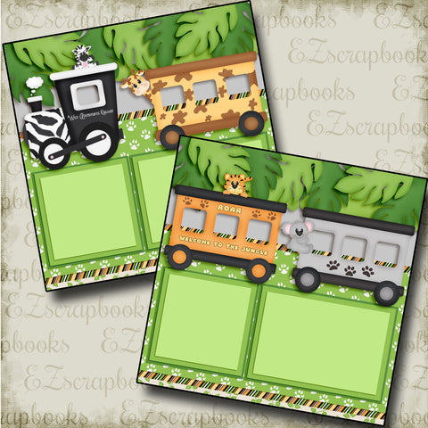 Welcome to the Jungle - 3778 - EZscrapbooks Scrapbook Layouts Animals, Disney, zoo