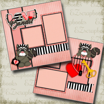 Love Bandit - 3476 - EZscrapbooks Scrapbook Layouts Love - Valentine