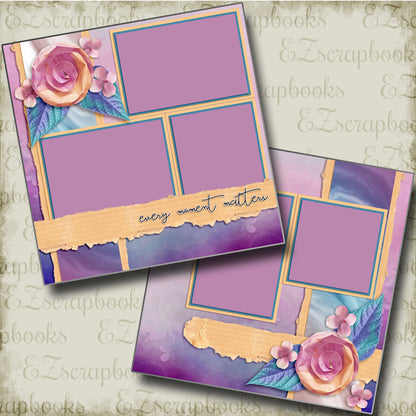 Every Moment Matters - 4138 - EZscrapbooks Scrapbook Layouts Family, Other