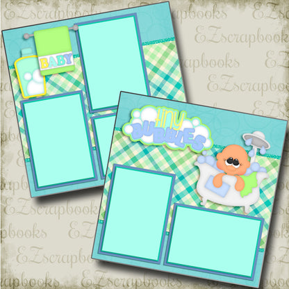 Tiny Bubbles Boy - 4188 - EZscrapbooks Scrapbook Layouts Baby - Toddler