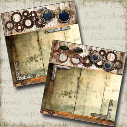 Steampunk:2 NPM - 3713 - EZscrapbooks Scrapbook Layouts Steampunk