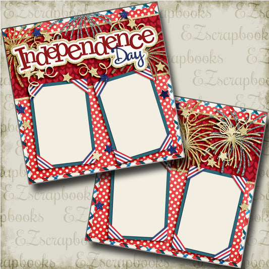 Independence Day - 4156 - EZscrapbooks Scrapbook Layouts July 4th - Patriotic