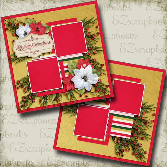 Merry Christmas - 3612 - EZscrapbooks Scrapbook Layouts Christmas