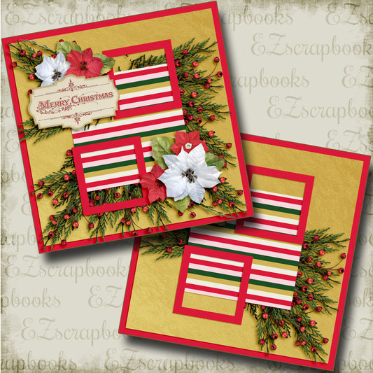 Merry Christmas NPM - 3613 - EZscrapbooks Scrapbook Layouts Christmas