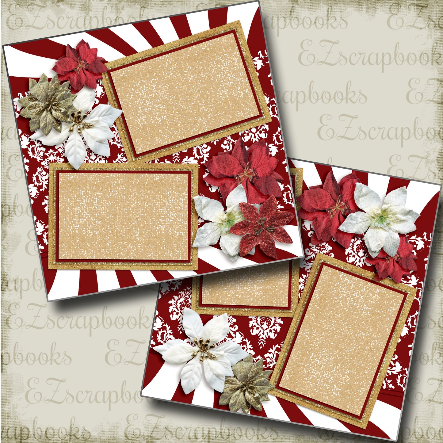 Spirit of Christmas - 3592 - EZscrapbooks Scrapbook Layouts Christmas